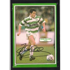 Autograph of John Collins the Celtic footballer. 